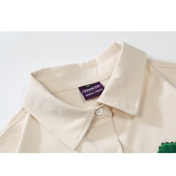 Retro Alphabet Short Sleeve Shirt