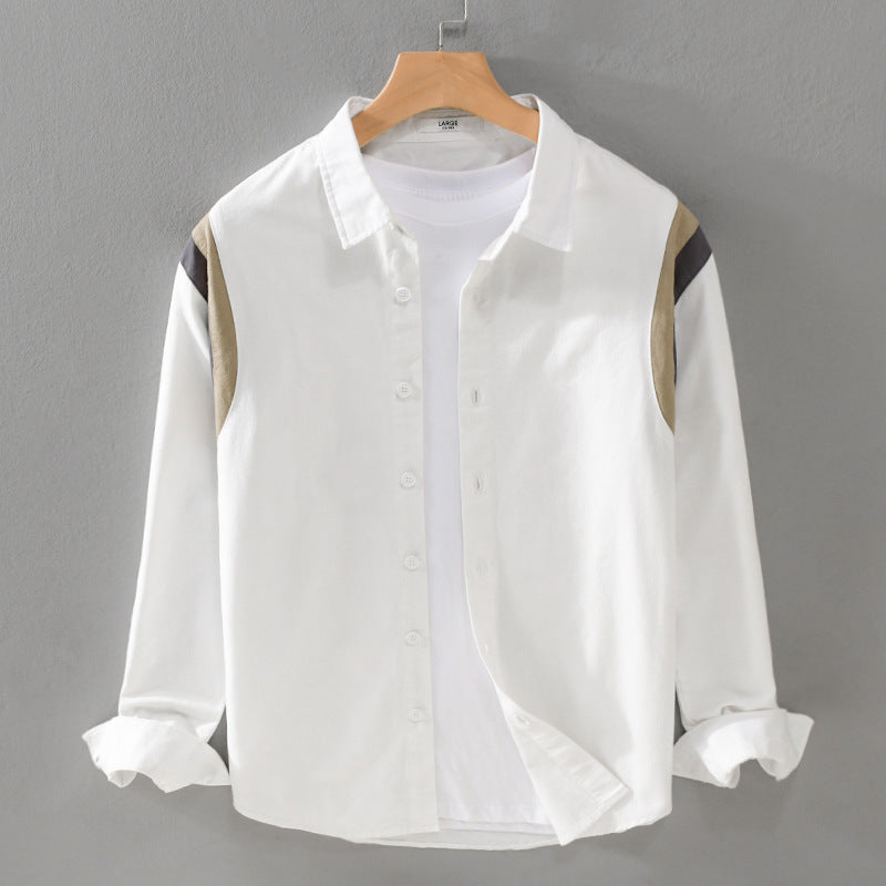 Fashionable retro long-sleeved shirt