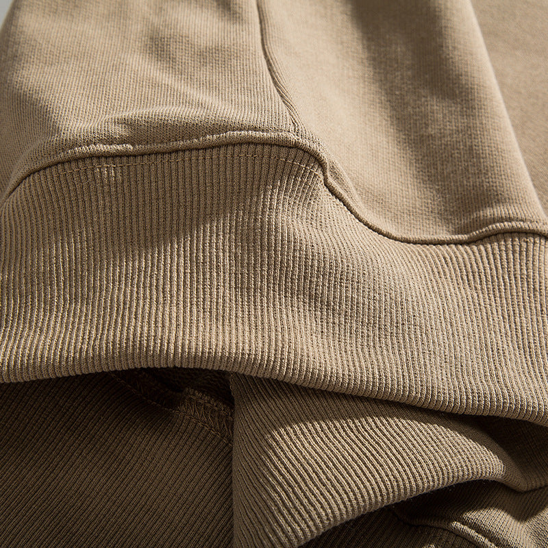 patch pocket collar string sweat