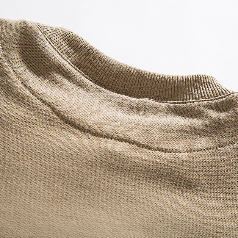 patch pocket collar string sweat