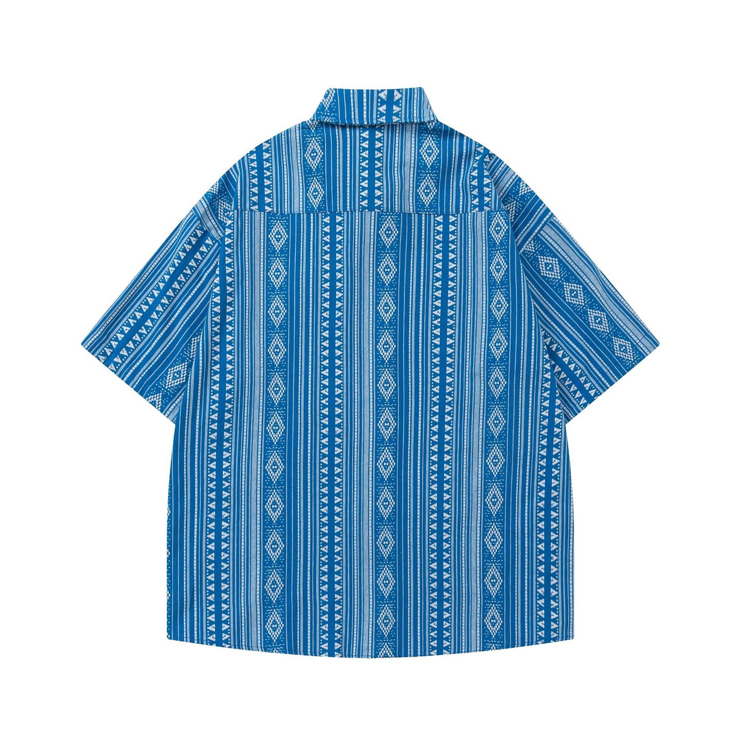 Ethnic geometric print shirt