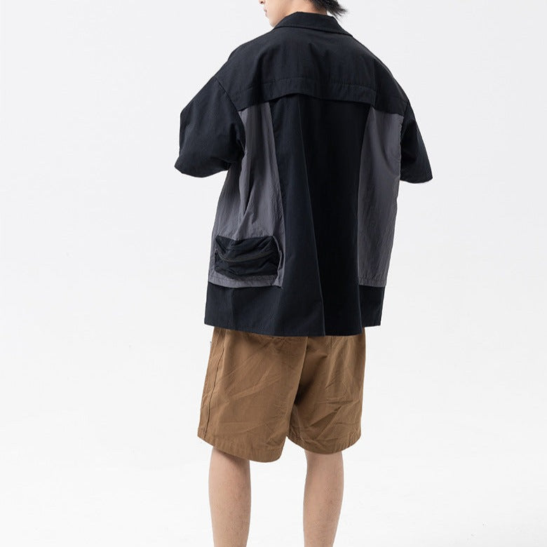 New for summer: Short-sleeved shirt with pockets and matching colors