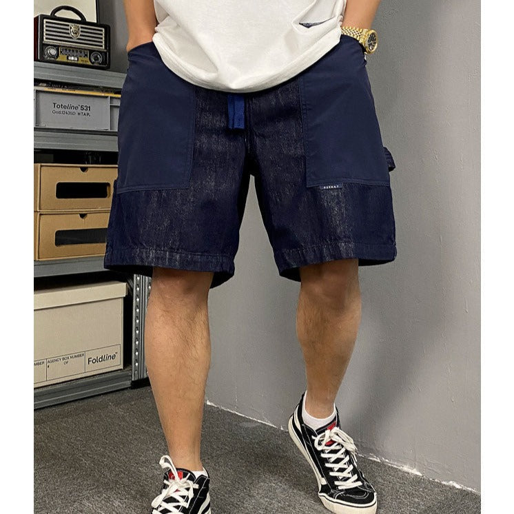 Switch denim shorts