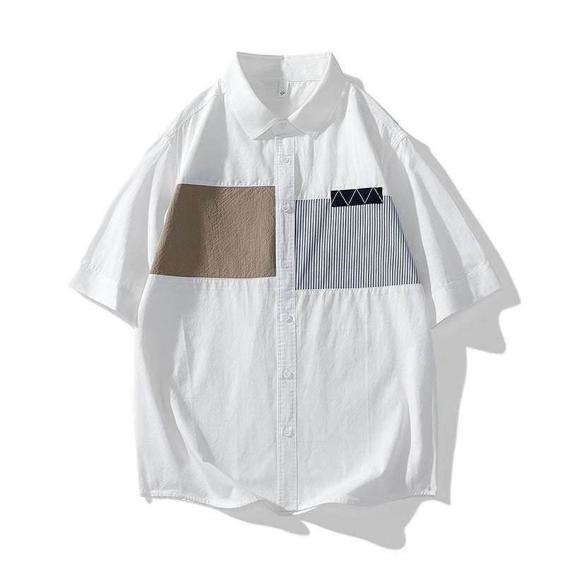 Fashion switching short sleeve shirt