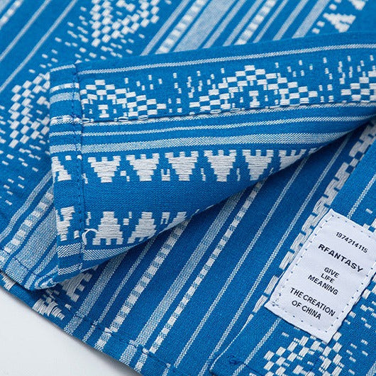 Ethnic geometric print shirt