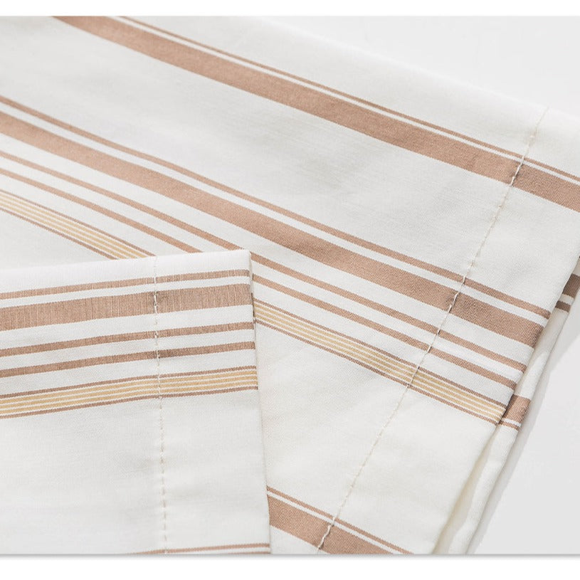 Functional Pocket Stripe Short Sleeve Shirt