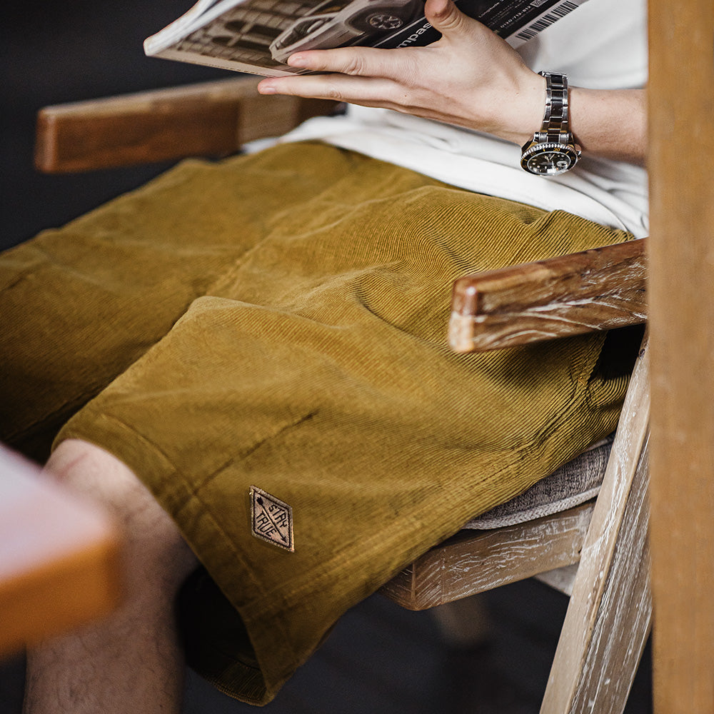 corduroy sweat shorts