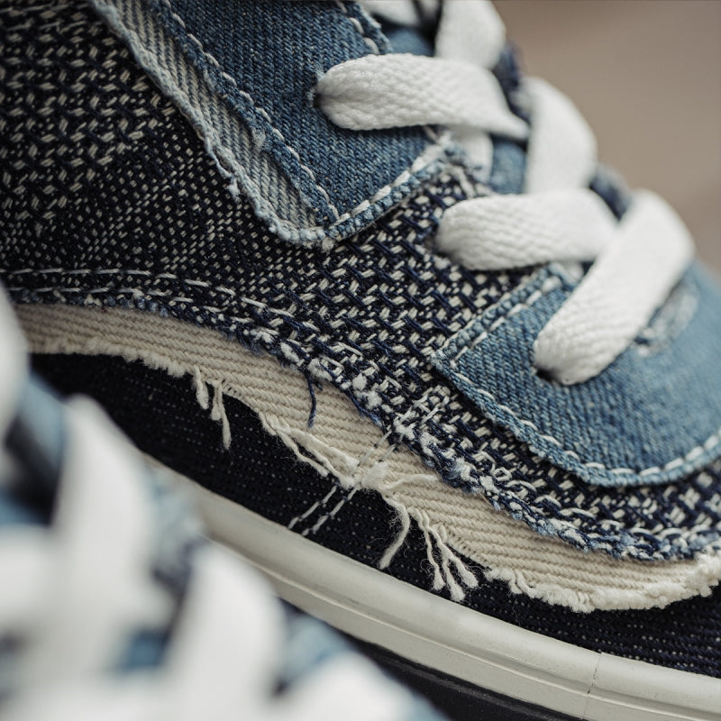 Sashiko BORO x denim sneakers