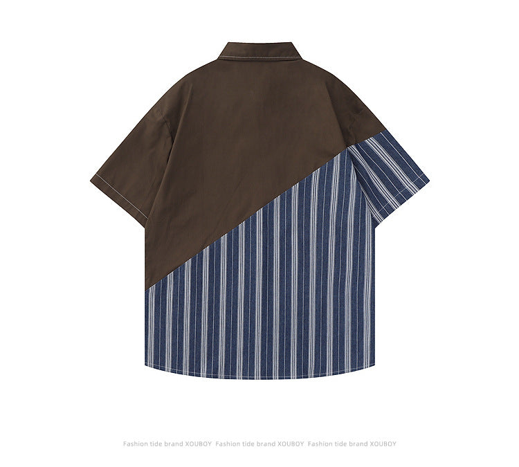 Retro Stripe Pocket Shirt