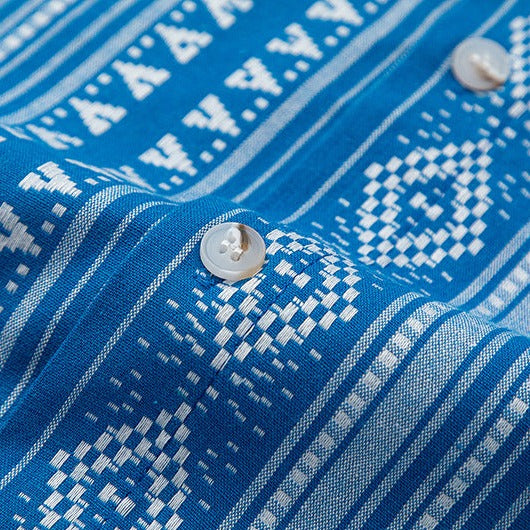 Ethnic geometric print shirt