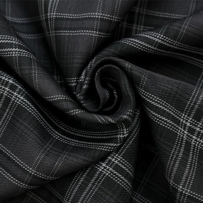 Embroidered polo shirt, checked short-sleeved shirt