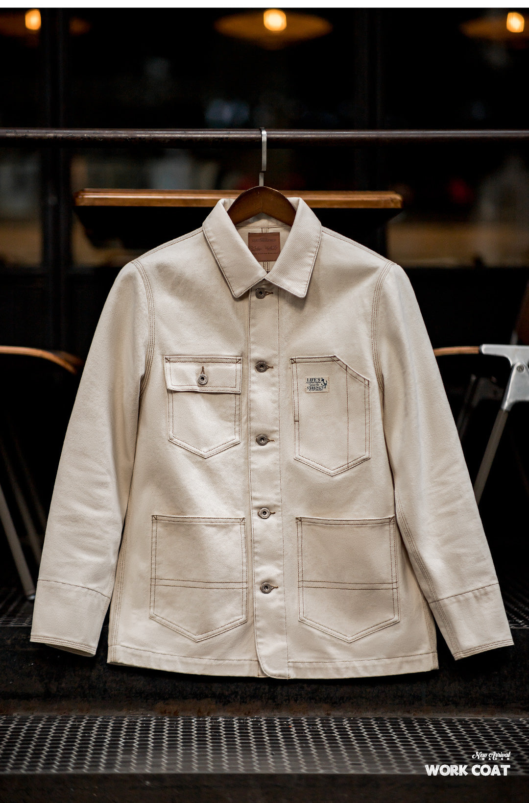 Heavyweight Natural Cotton Sail Work Jacket