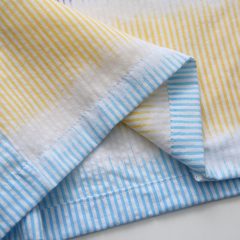 Cotton color gradient shirt