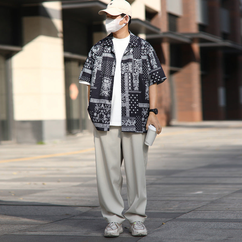 Cityboy Ethnic Nut Print Oversized Shirt