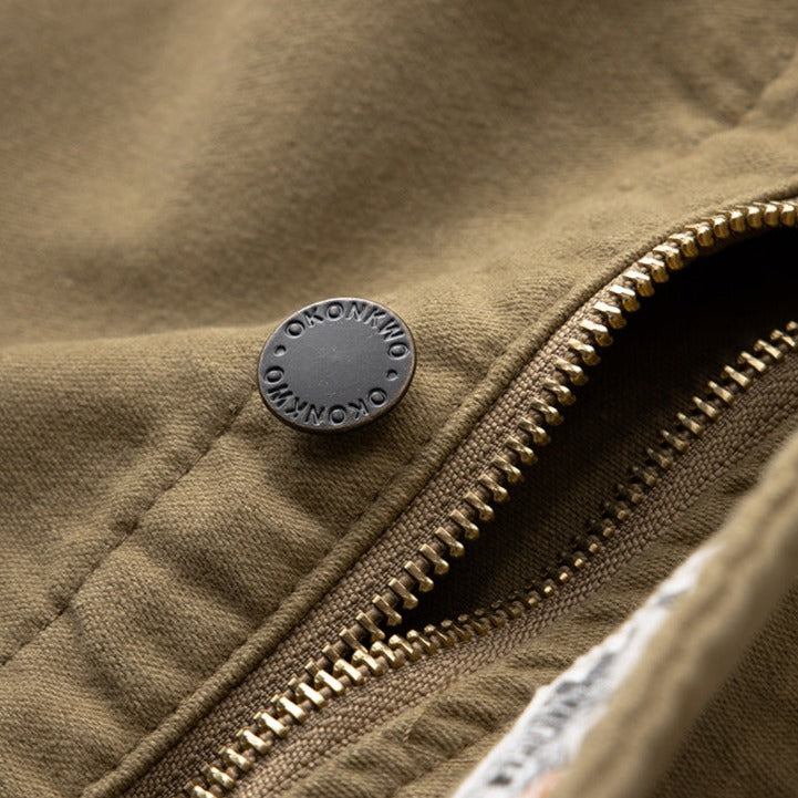Cotton moleskin deck overalls