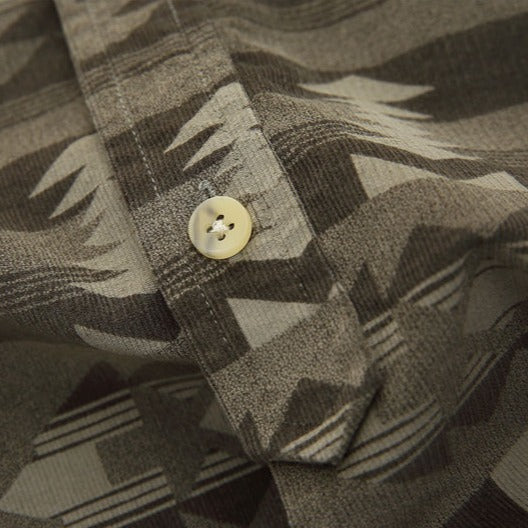 Distressed vintage Navajo ethnic print shirt