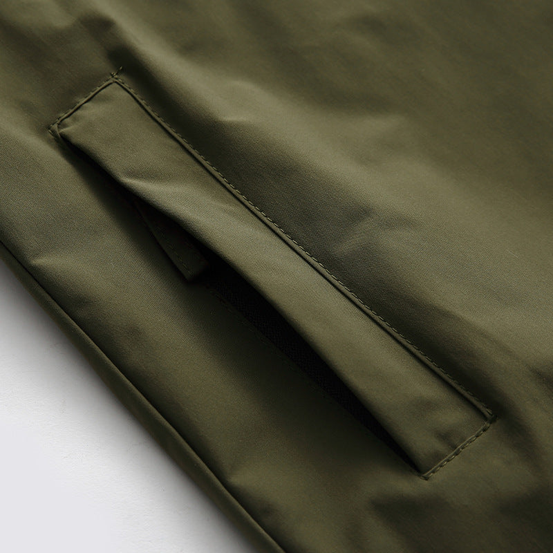Panel collar waist drawstring T-shirt