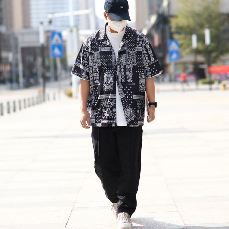 Cityboy Ethnic Nut Print Oversized Shirt