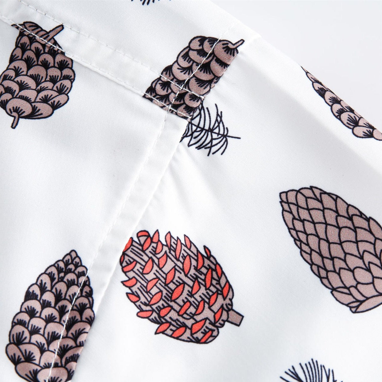 Pine cone illustration all-over print shirt