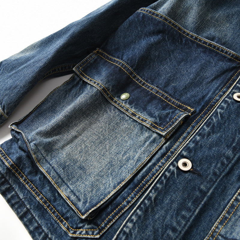 Sand wash 13OZ denim jacket