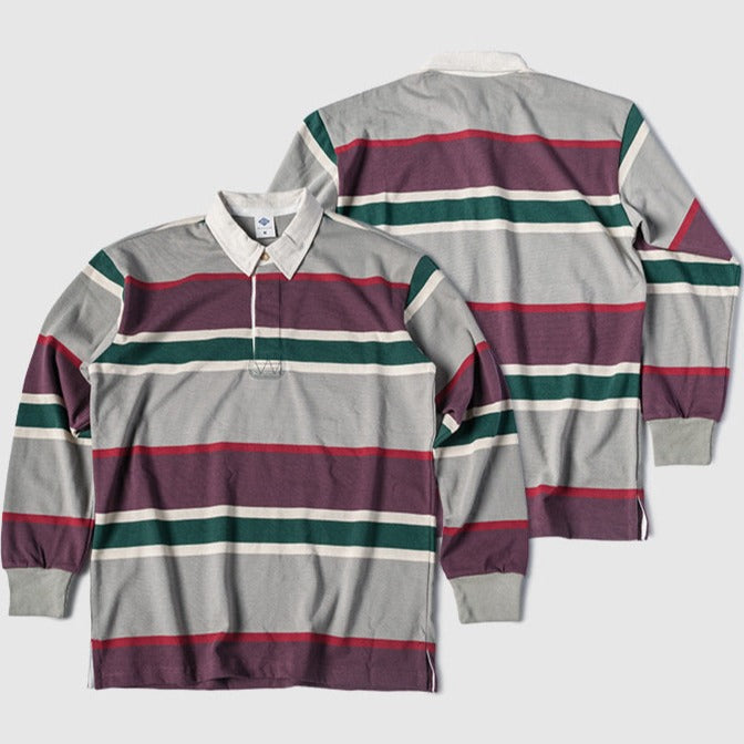 Color scheme switching multi-border polo shirt 3 colors available