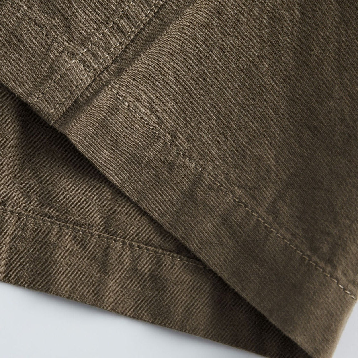 Color-block patch multi-pocket work shirt
