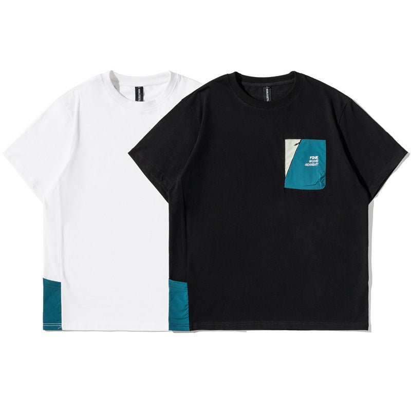 Casual T-shirt with contrasting pockets