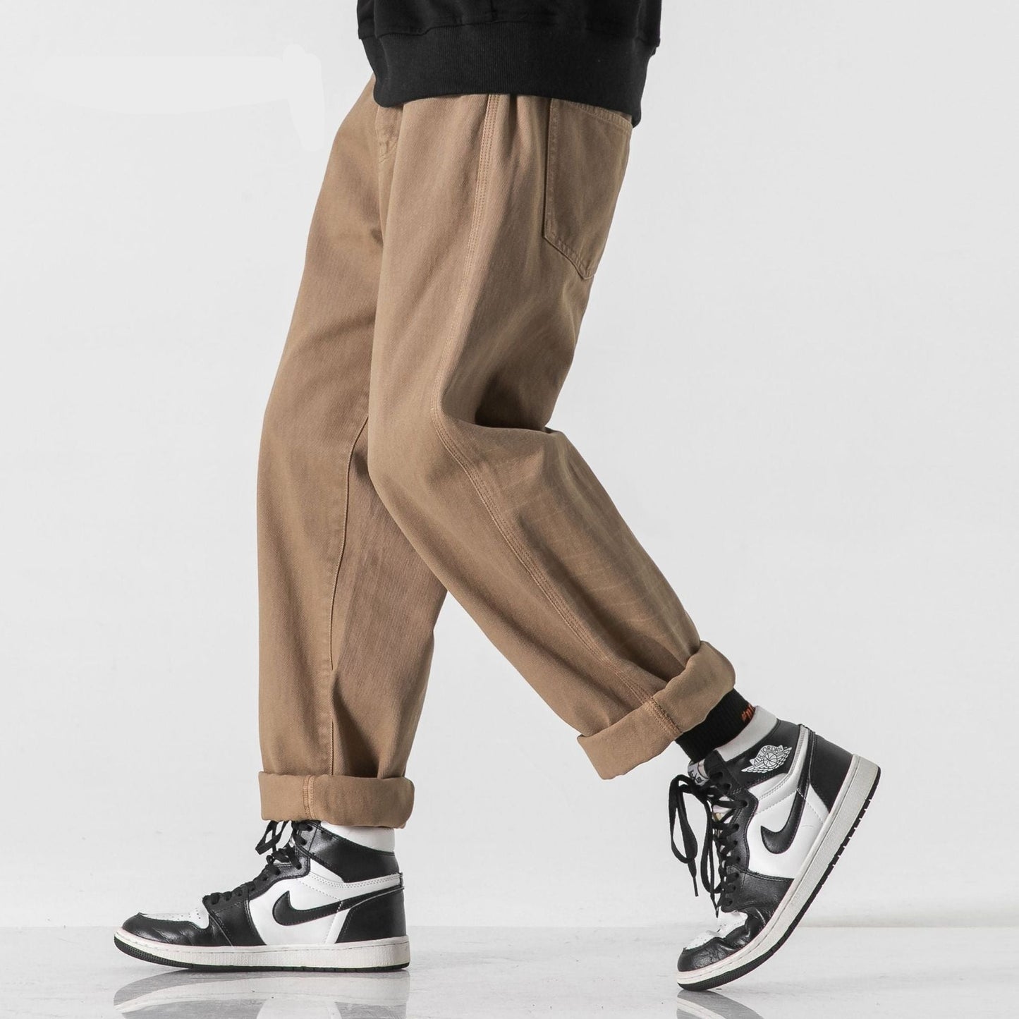 Choose from 7 colors Men's Straight Wabash Embroidery Casual Cargo Pants