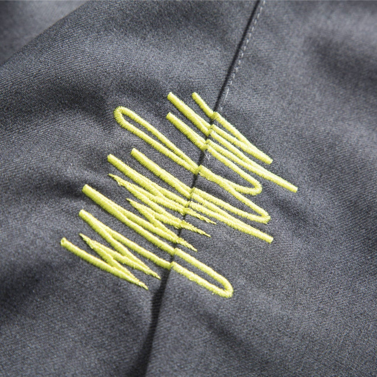 Retro embroidered plain gray long-sleeved shirt