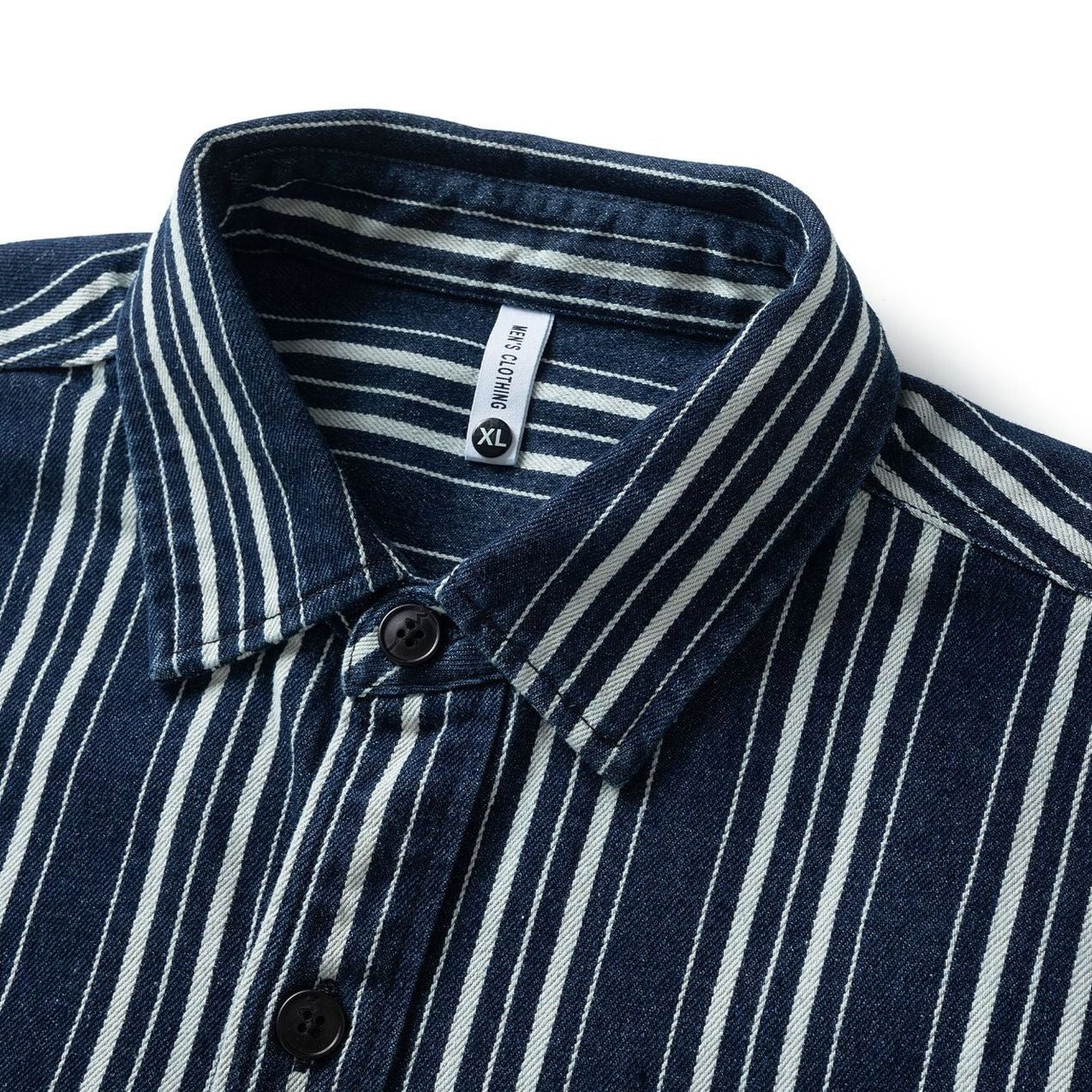 Classic striped long-sleeved shirt