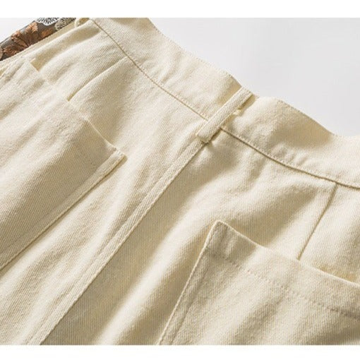 Ethnic Embroidered Retro Shorts
