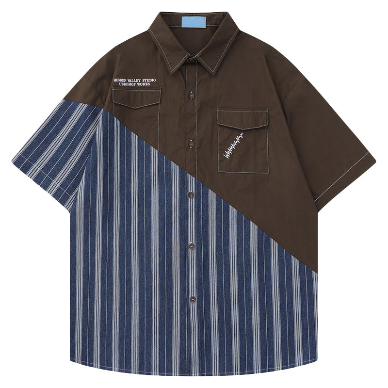 Retro Stripe Pocket Shirt