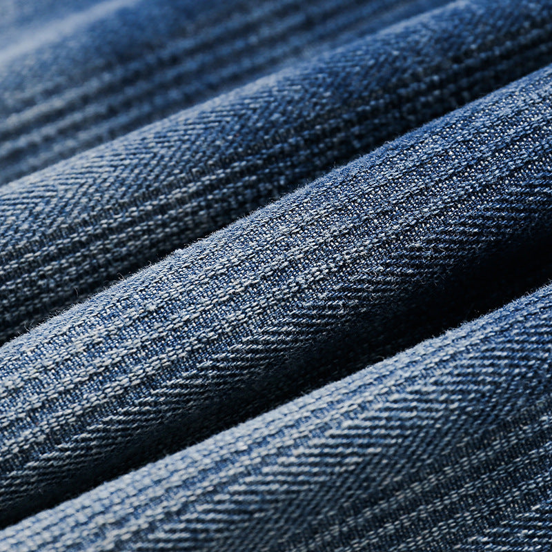 Colored vintage denim shirt
