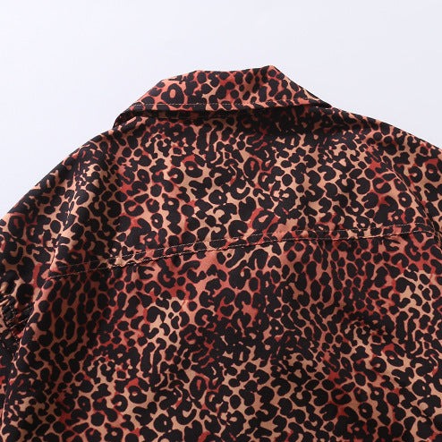 Hawaiian Leopard Men's Cuban Collar Resort Shirt