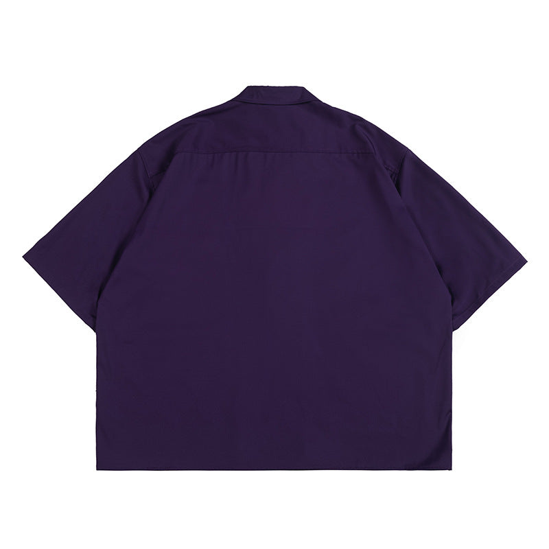 Non-iron big pocket Cuban shirt