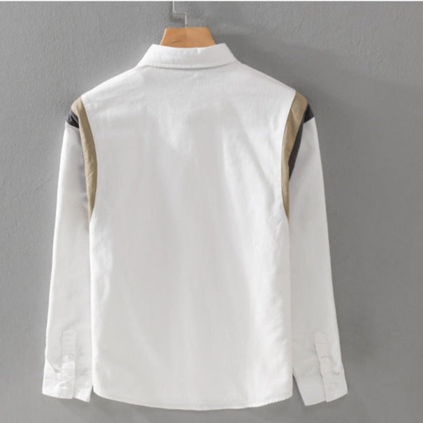 Fashionable retro long-sleeved shirt