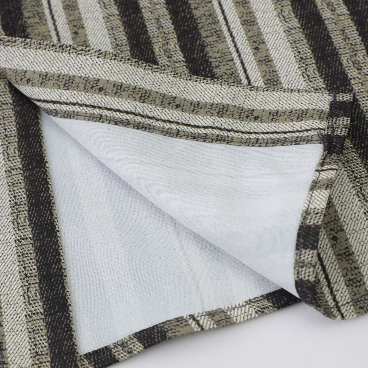 Striped cotton-linen Cuban shirt