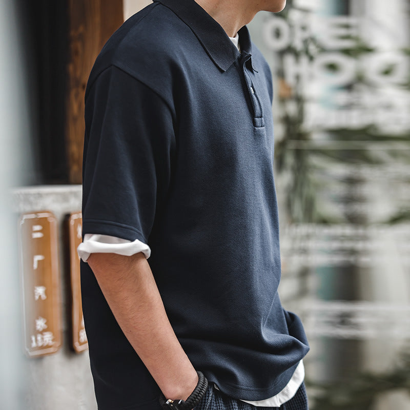 plain pique polo shirt