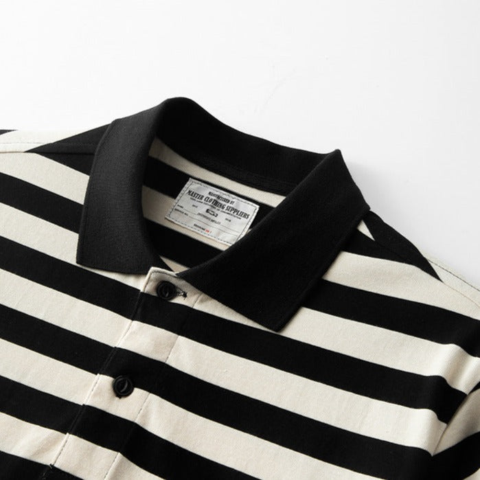 230g classic striped polo shirt