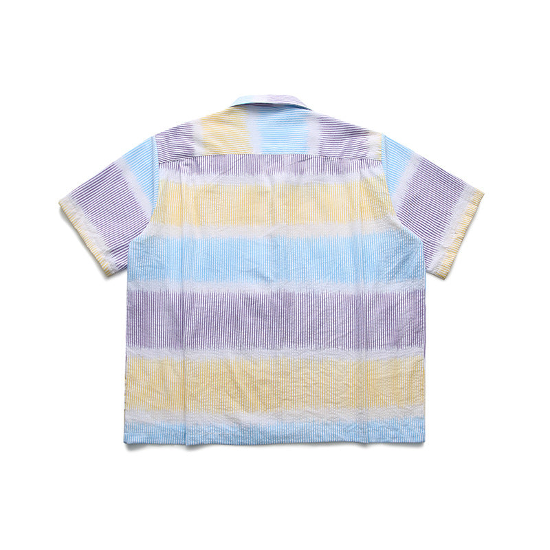 Cotton color gradient shirt