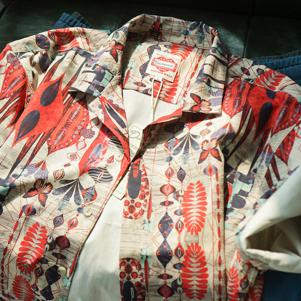 Cuban color whole pattern Aloha shirt