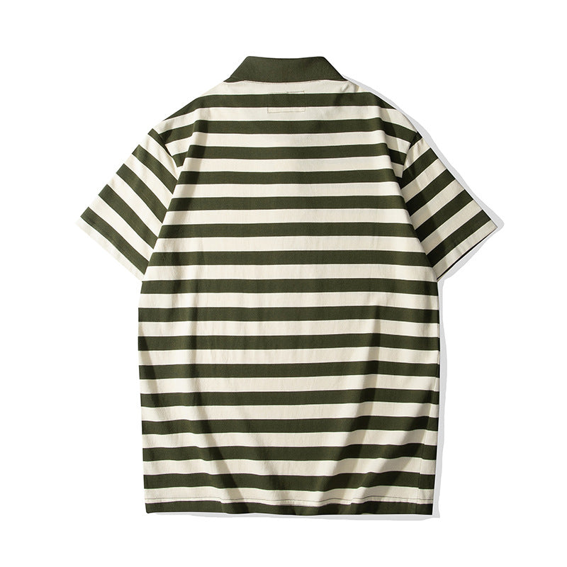 230g classic striped polo shirt