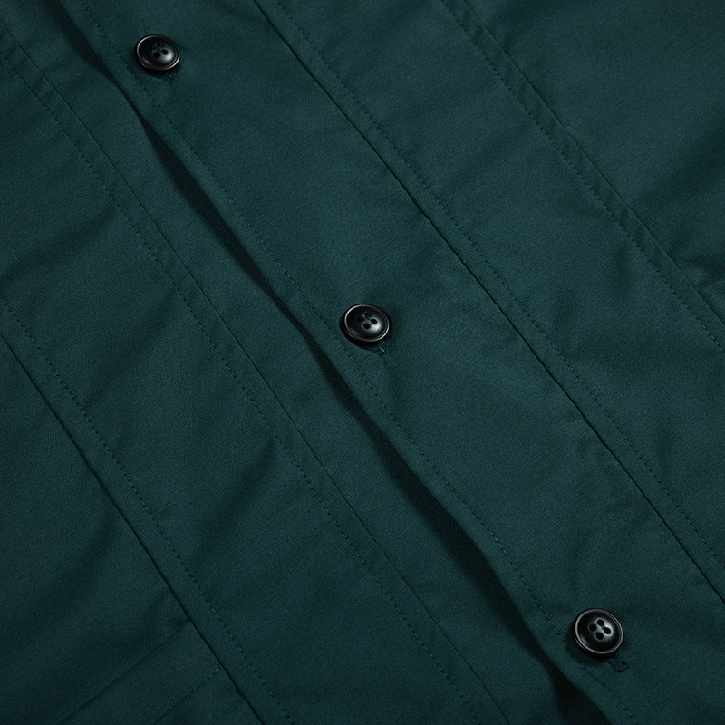 Non-iron big pocket Cuban shirt