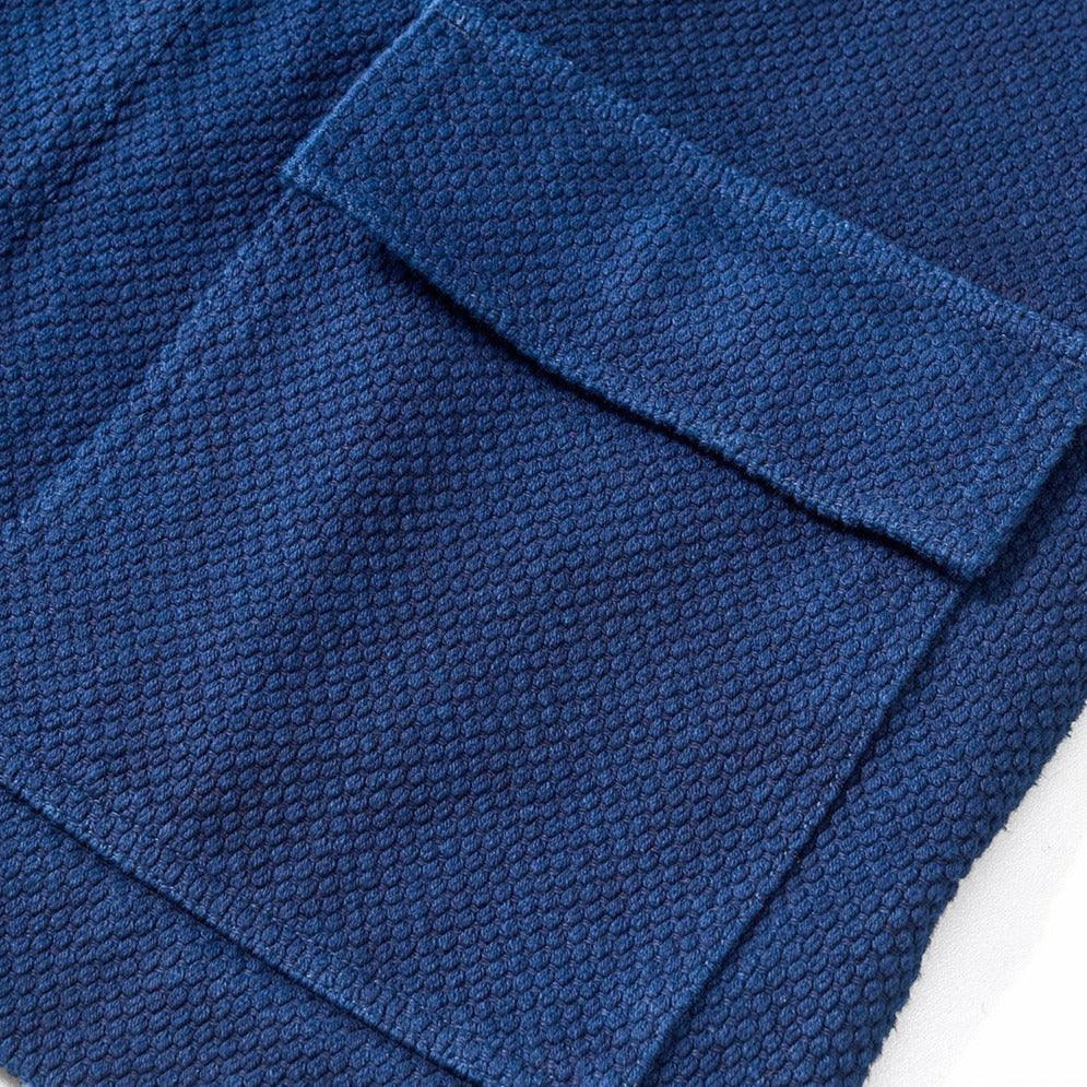 550g heavy weight indigo dyed back paisley sashiko hanten