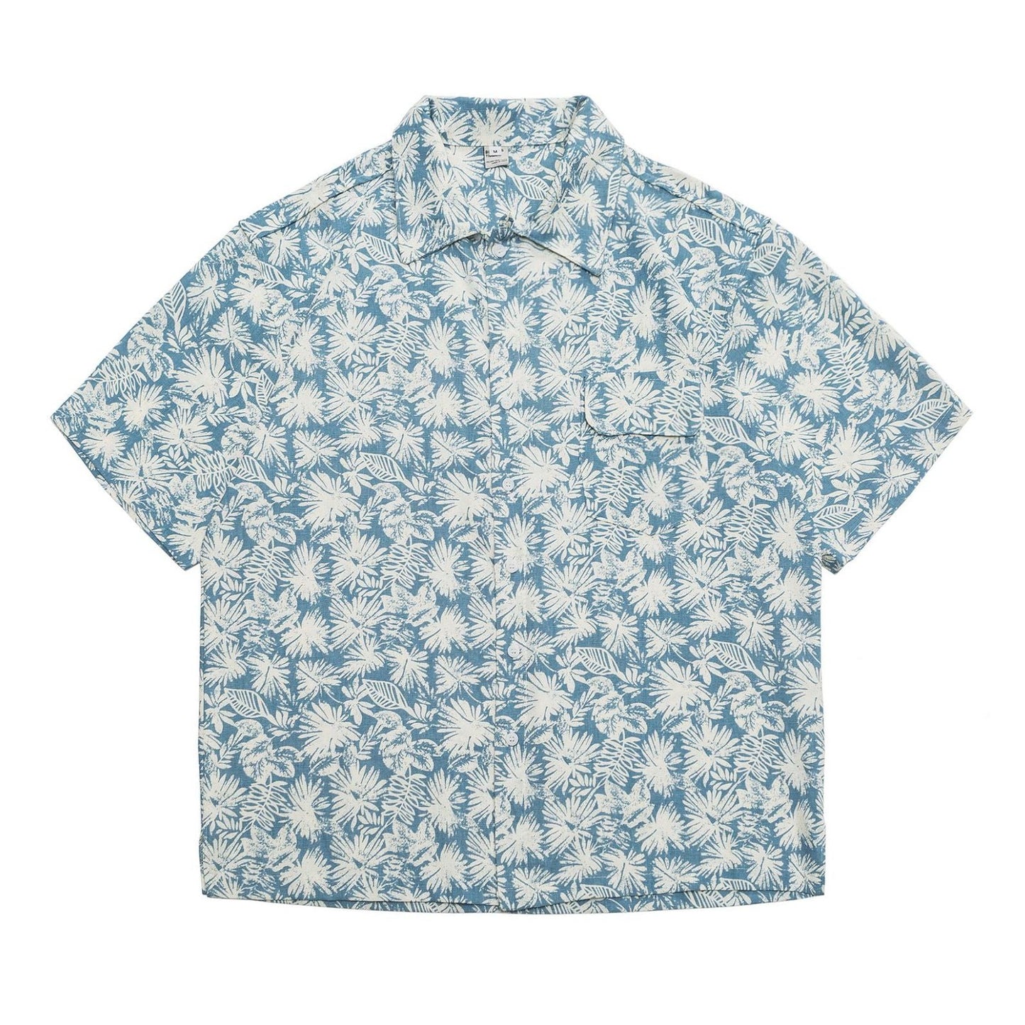 Retro print short sleeve shirt