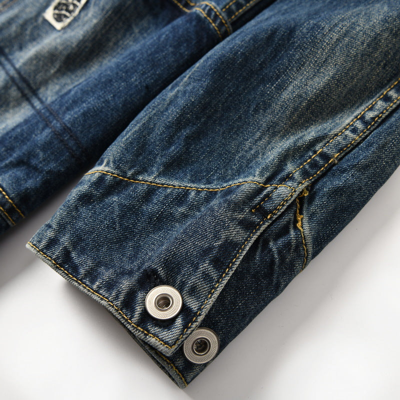 Sand wash 13OZ denim jacket