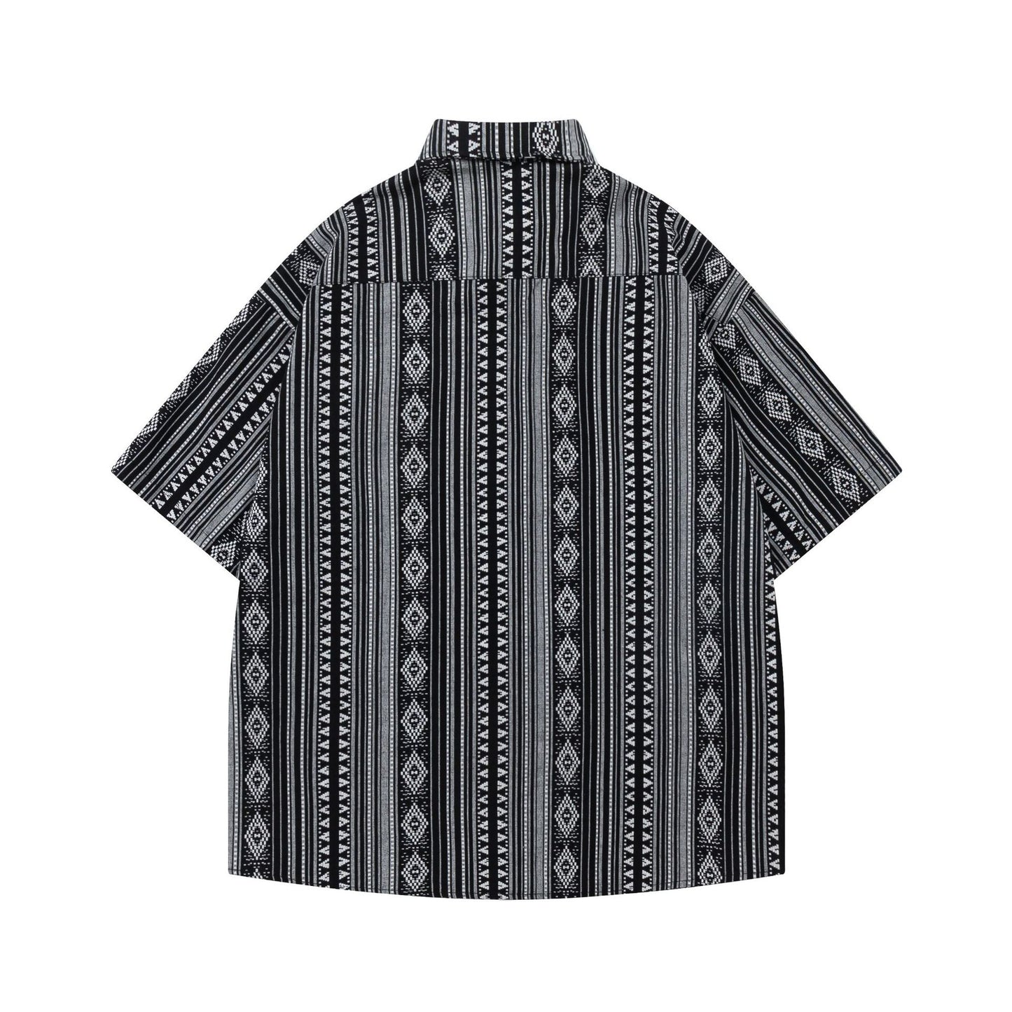 Ethnic geometric print shirt