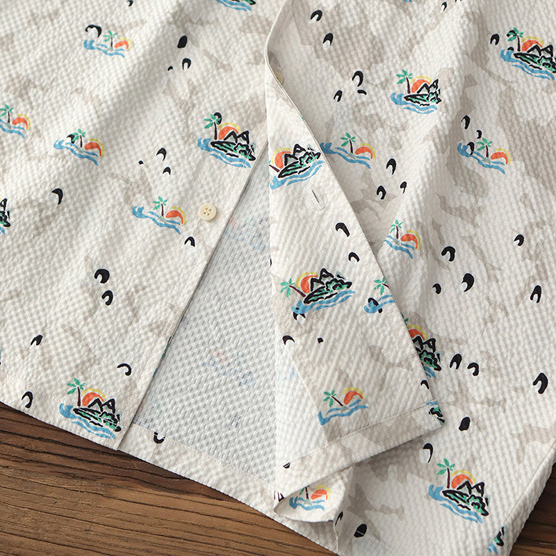 Vintage Loose Hawaiian Beach Shirt