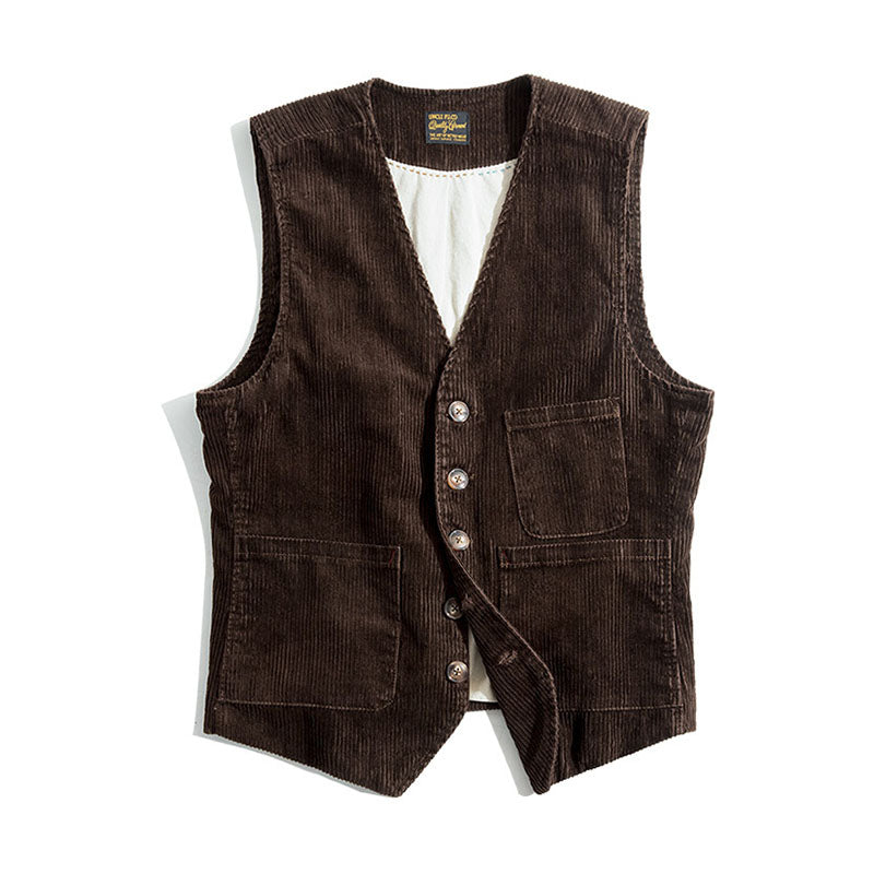 corduroy vest