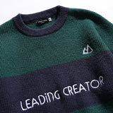 「Leading Creator」シリーズカラーブロックニットセーター